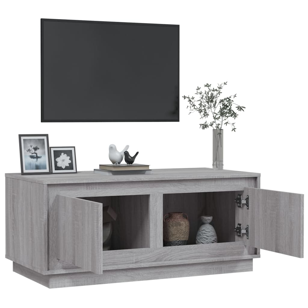 Table basse sonoma gris 102x50x44 cm bois d'ingénierie - XIOS