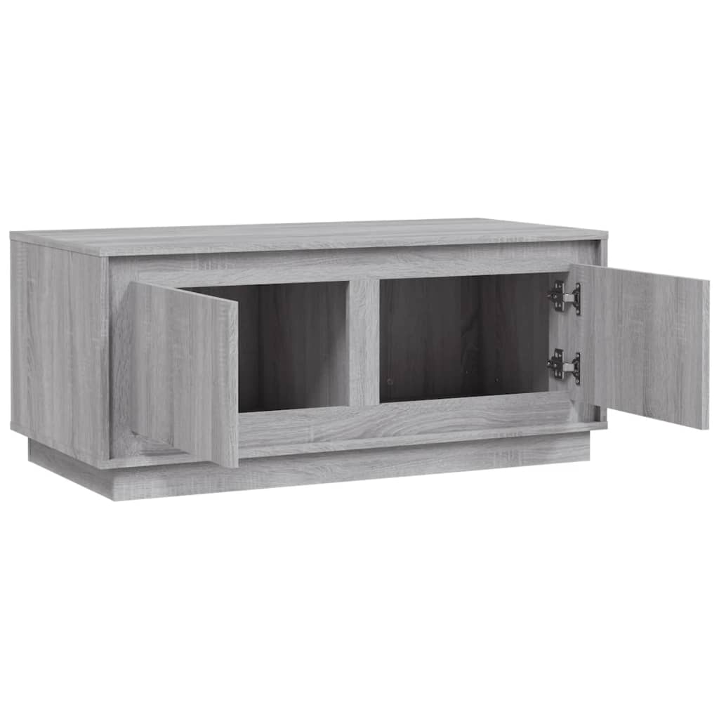 Table basse sonoma gris 102x50x44 cm bois d'ingénierie - XIOS