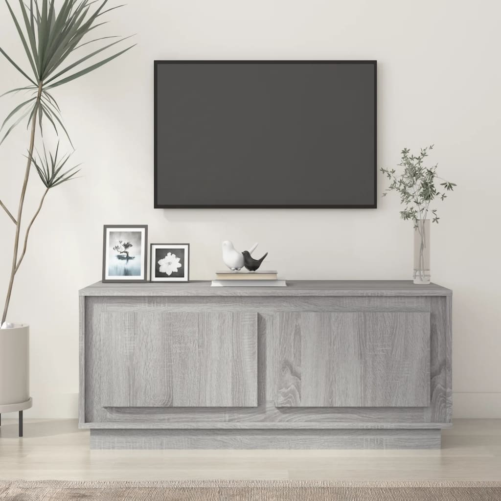 Table basse sonoma gris 102x50x44 cm bois d'ingénierie - XIOS