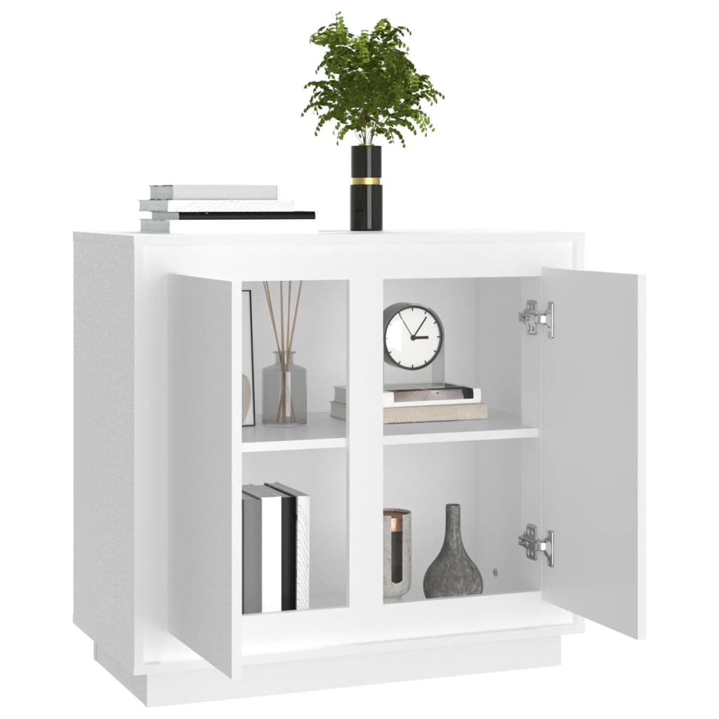 Buffet blanc 80x34x75 cm bois d'ingénierie - XIOS