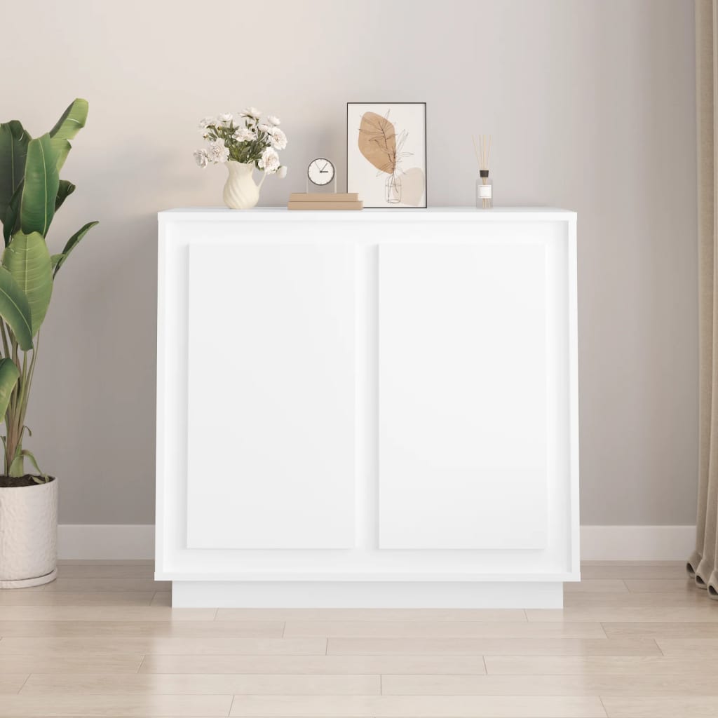 Buffet blanc 80x34x75 cm bois d'ingénierie - XIOS
