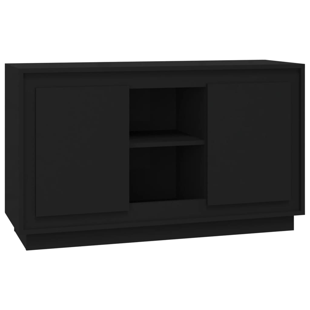 Buffet Noir 102x35x60 cm bois d'ingénierie - XIOS