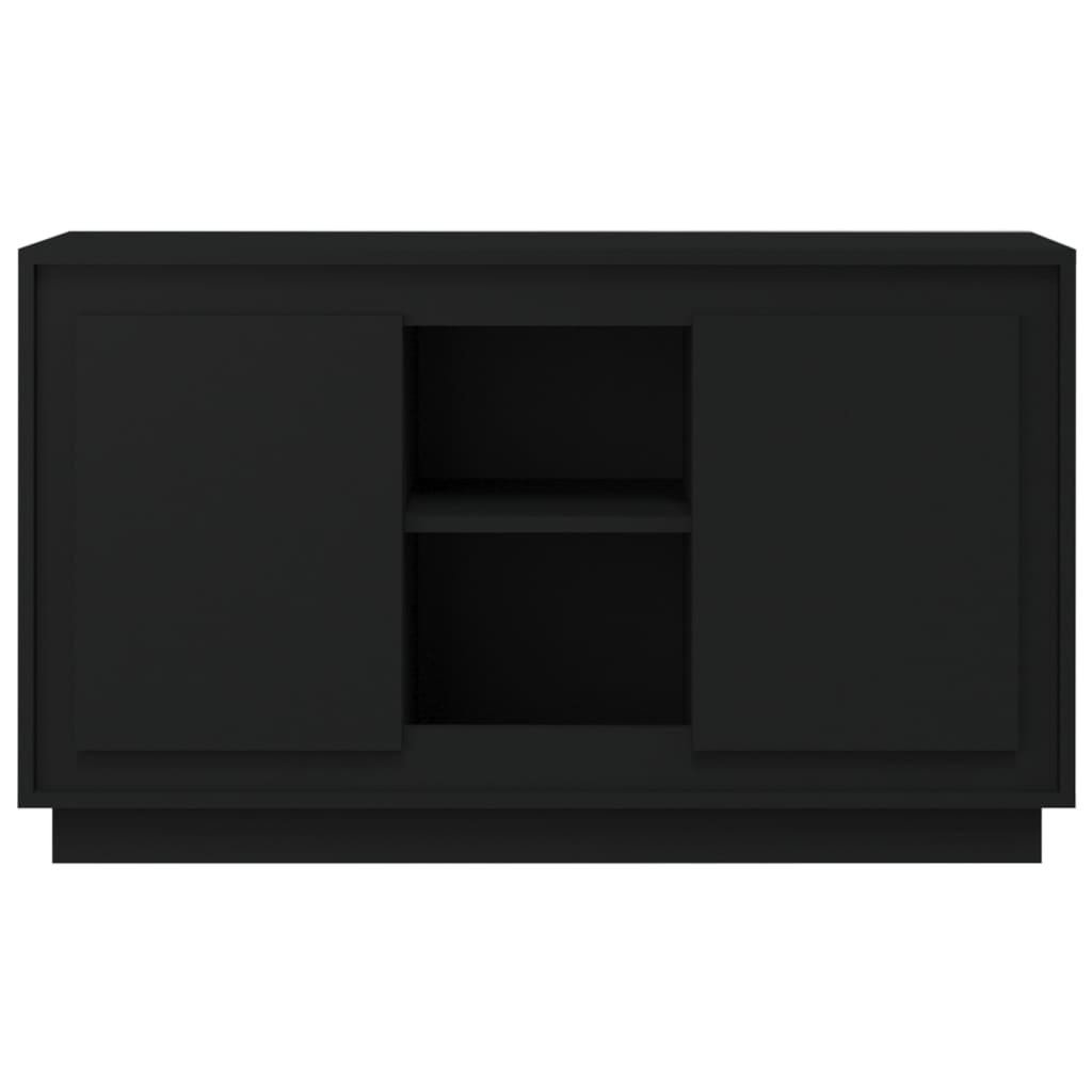 Buffet Noir 102x35x60 cm bois d'ingénierie - XIOS