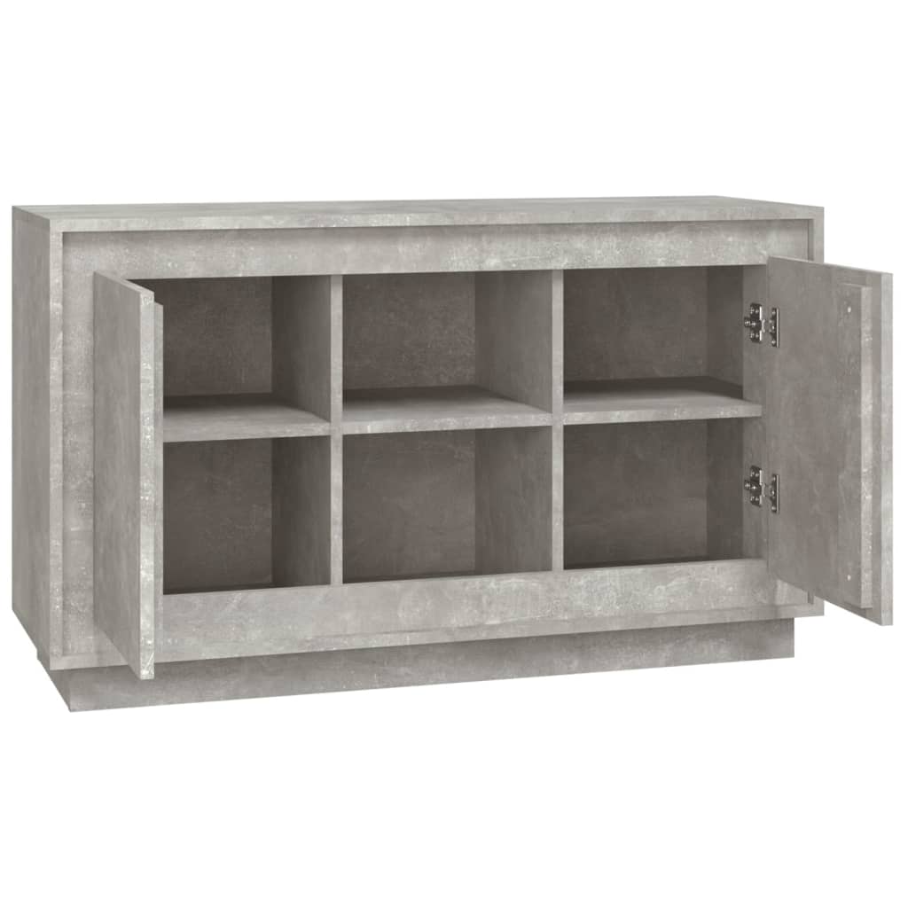 Buffet gris béton 102x35x60 cm bois d'ingénierie - XIOS