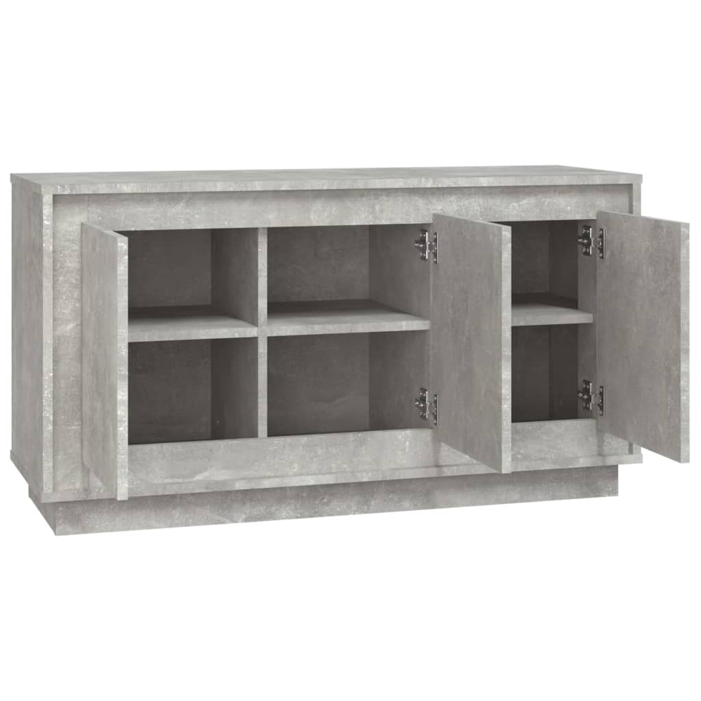 Buffet gris béton 102x35x55 cm bois d'ingénierie - XIOS
