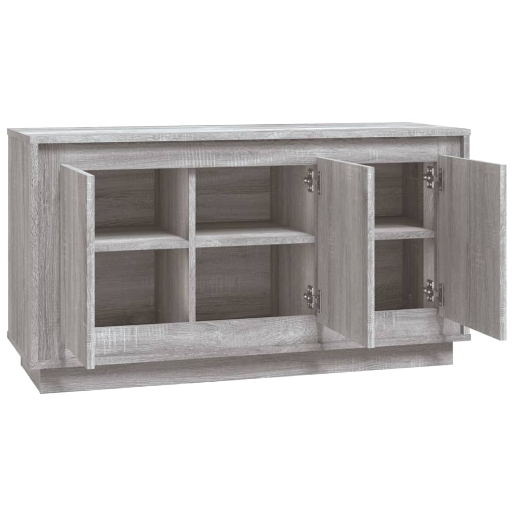 Buffet sonoma gris 102x35x55 cm bois d'ingénierie - XIOS