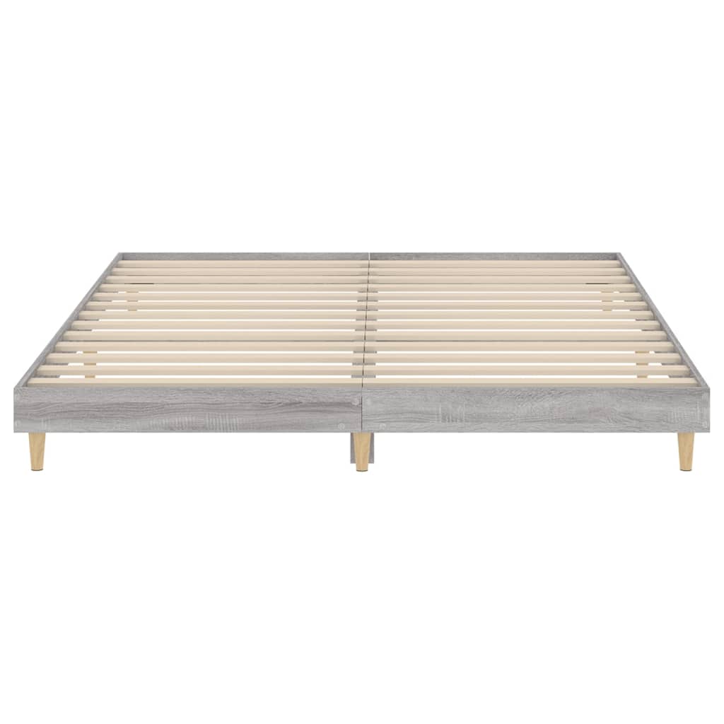 Cadre de lit sans matelas sonoma gris 200x200 cm - XIOS