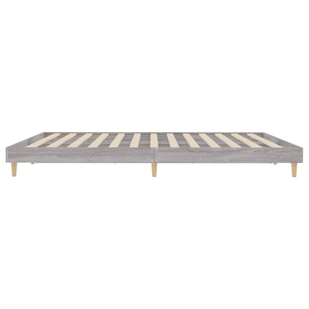 Cadre de lit sans matelas sonoma gris 200x200 cm - XIOS