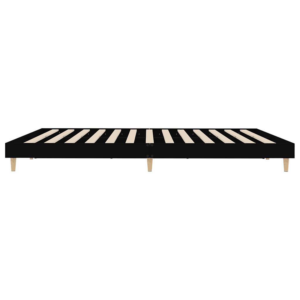 Cadre de lit sans matelas noir 120x200 cm - XIOS