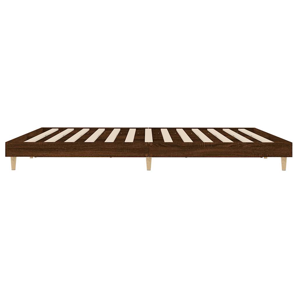 Cadre de lit sans matelas chêne marron 120x200 cm - XIOS