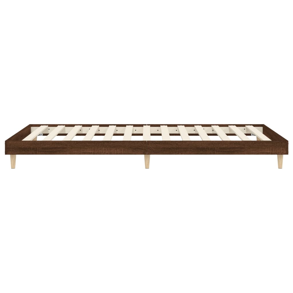 Cadre de lit sans matelas chêne marron 100x200 cm - XIOS