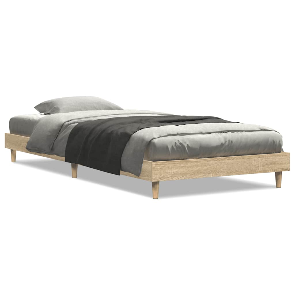 Cadre de lit sans matelas chêne sonoma 75x190 cm - XIOS