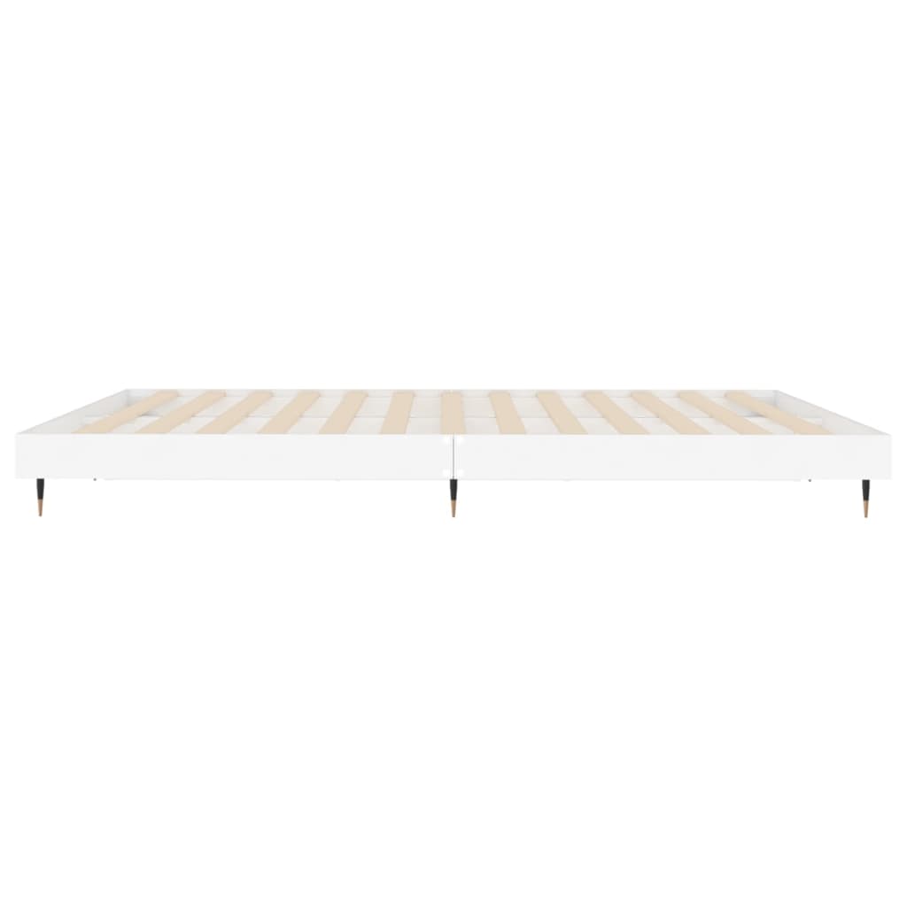 Cadre de lit sans matelas blanc 120x200 cm bois ingénierie - XIOS