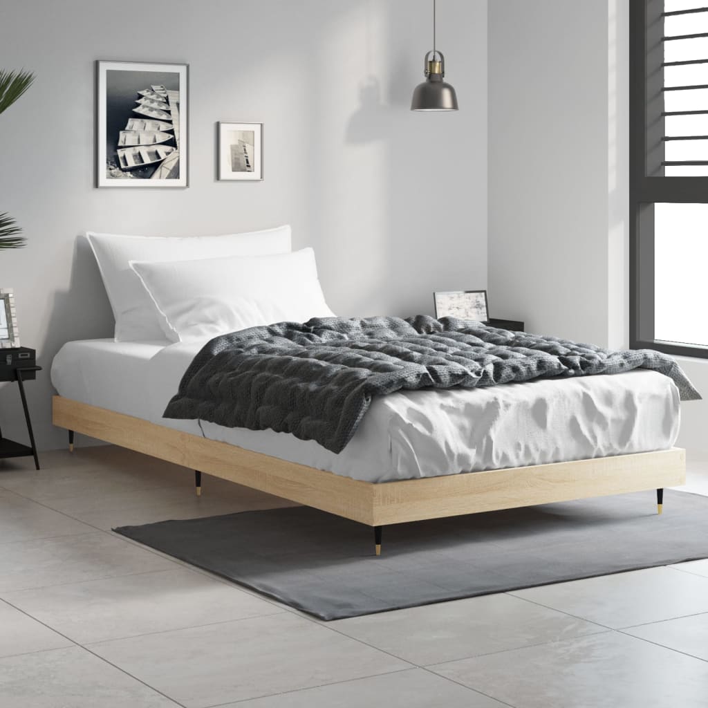 Cadre de lit sans matelas chêne sonoma 100x200 cm - XIOS