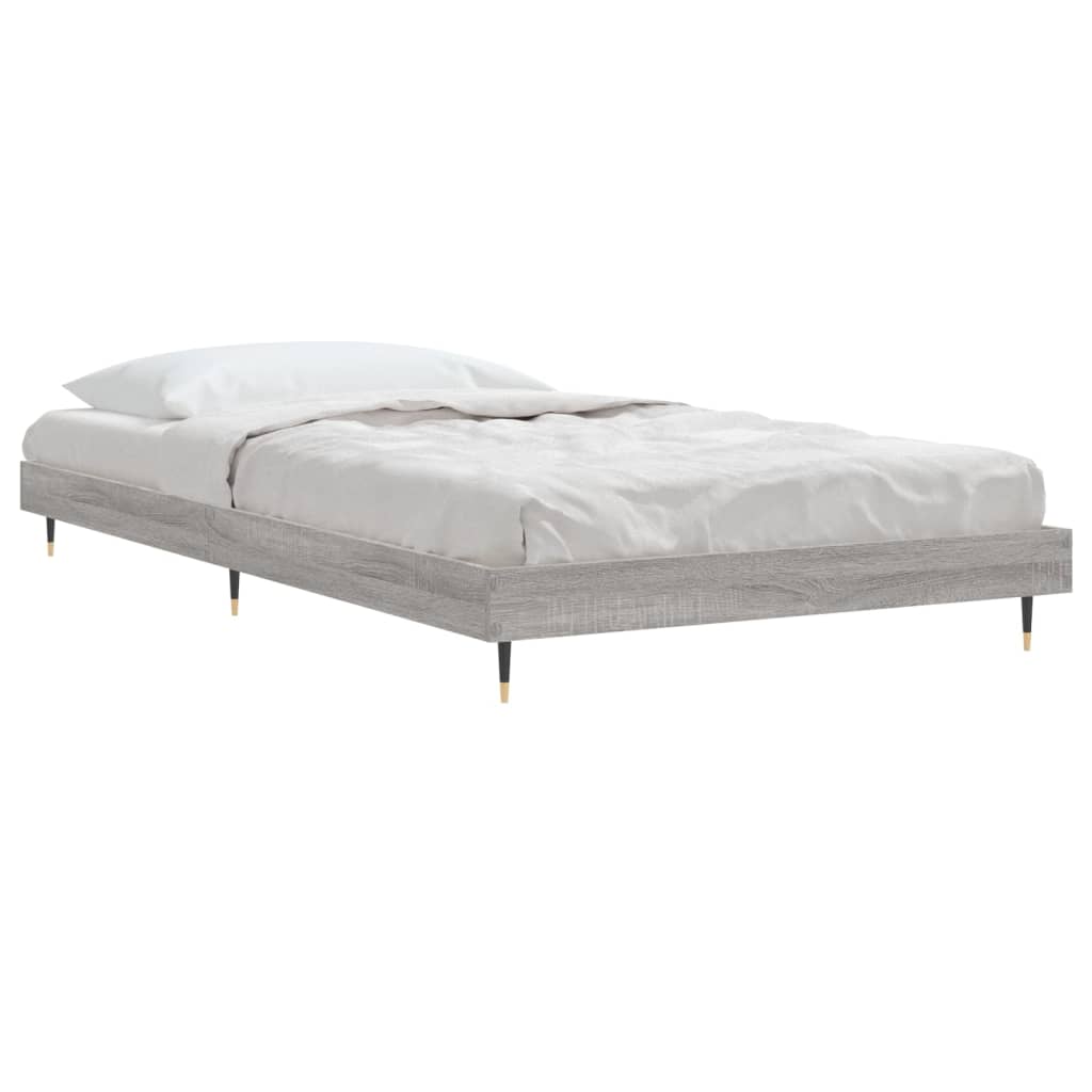 Cadre de lit sans matelas sonoma gris 100x200 cm - XIOS