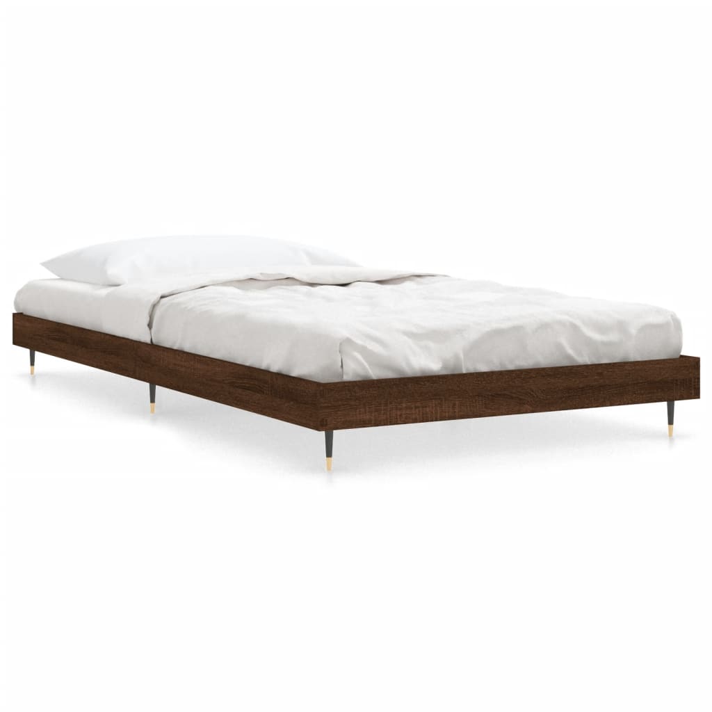 Cadre de lit sans matelas chêne marron 100x200 cm - XIOS