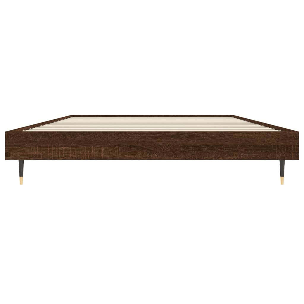 Cadre de lit sans matelas chêne marron 100x200 cm - XIOS