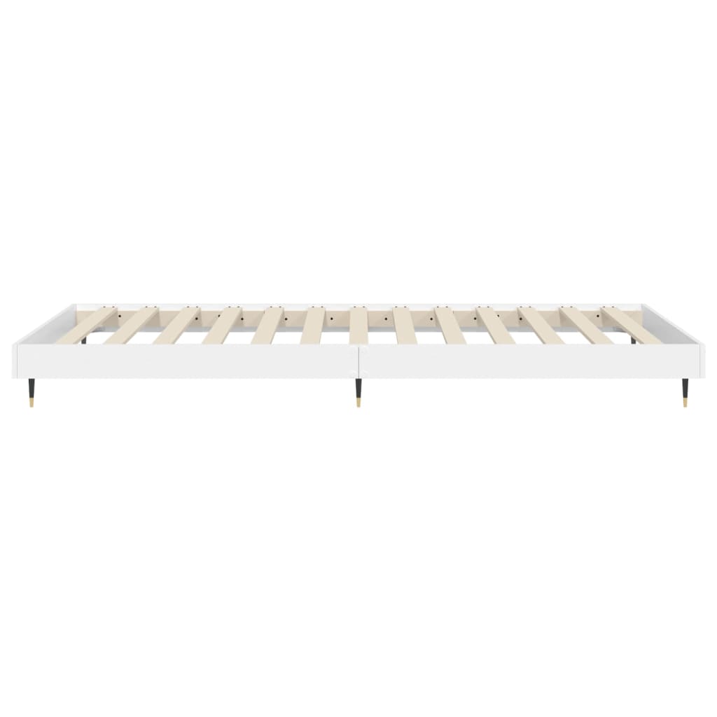 Cadre de lit sans matelas blanc 75x190 cm bois d'ingénierie - XIOS