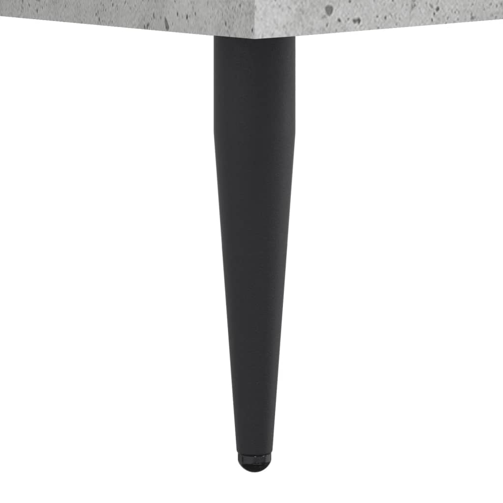 Cadre de lit sans matelas gris béton 200x200 cm - XIOS