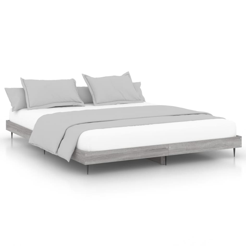 Cadre de lit sans matelas sonoma gris 140x200 cm - XIOS