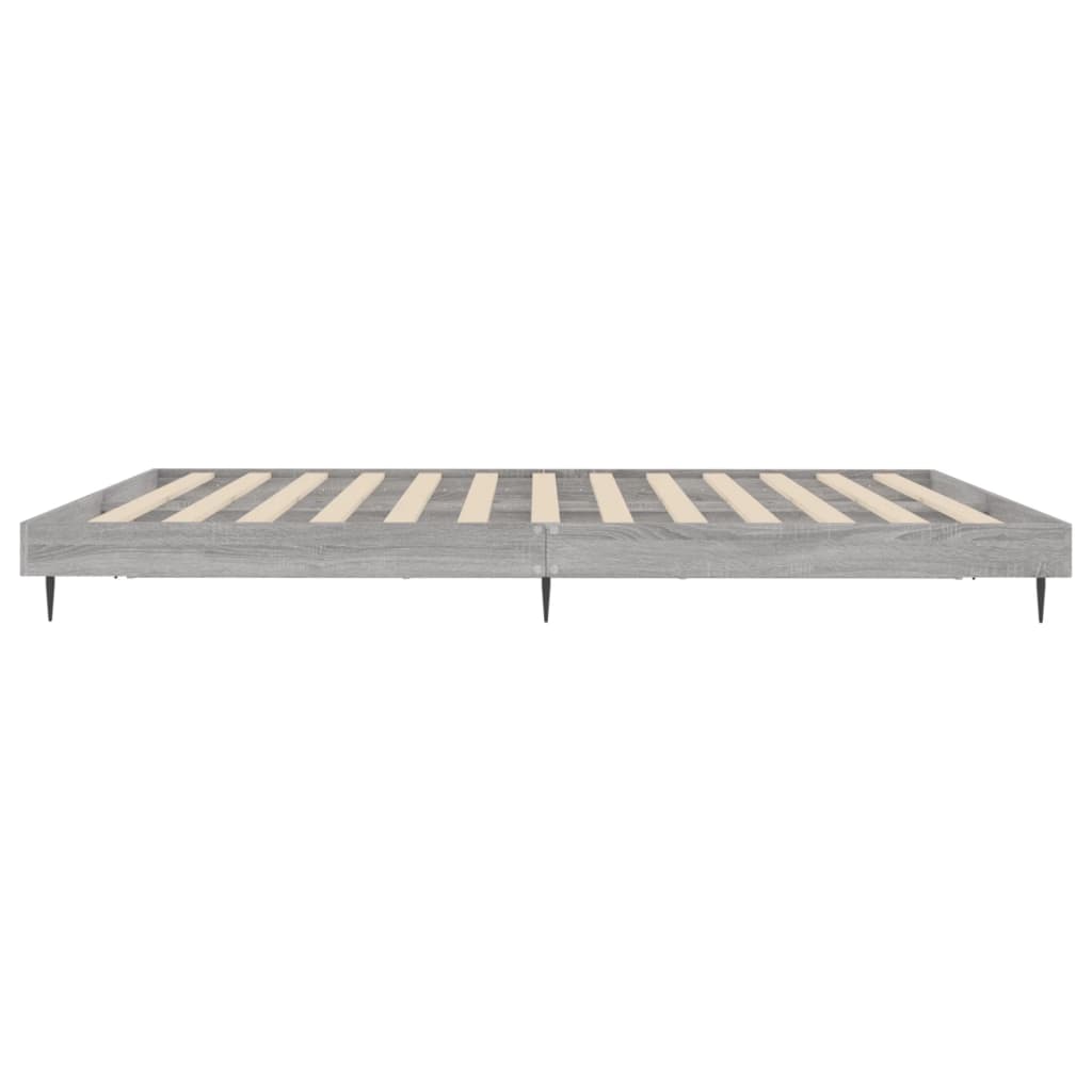 Cadre de lit sans matelas sonoma gris 140x200 cm - XIOS