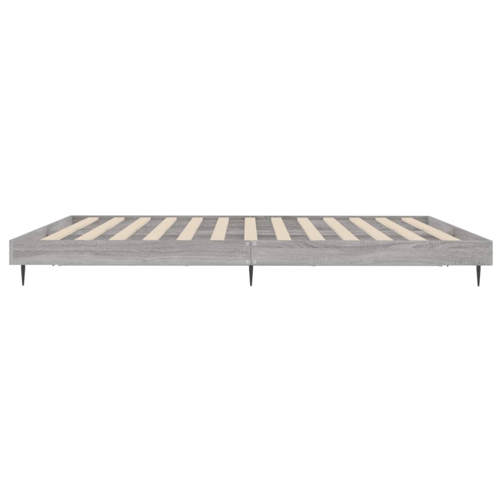 Cadre de lit sans matelas sonoma gris 120x200cm bois ingénierie - XIOS