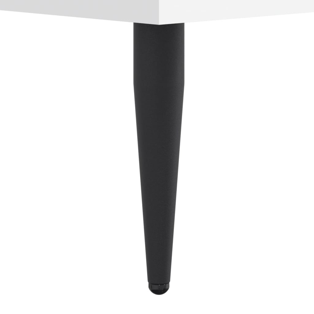 Cadre de lit sans matelas blanc 100x200 cm bois d'ingénierie - XIOS