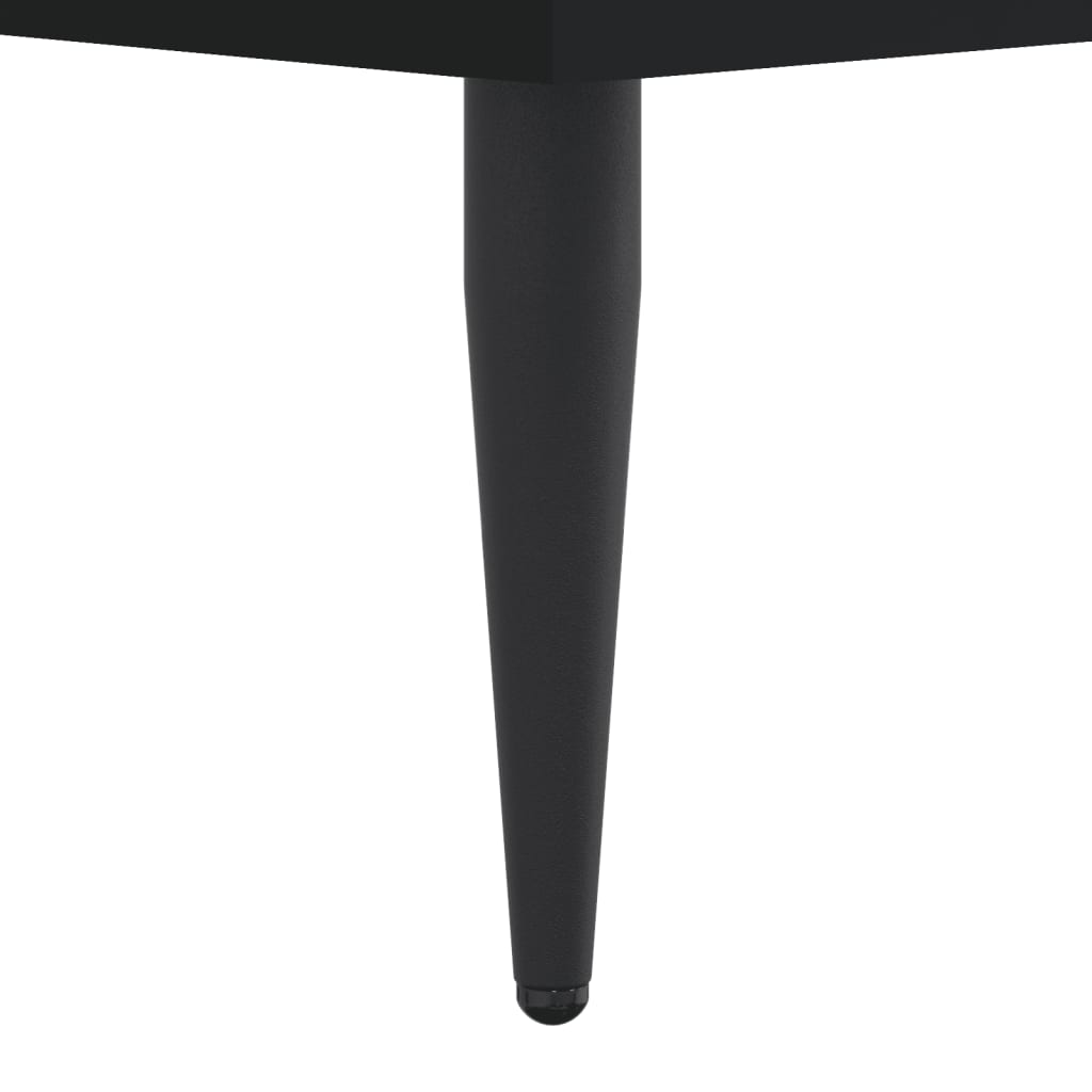 Cadre de lit sans matelas noir 100x200 cm bois d'ingénierie - XIOS