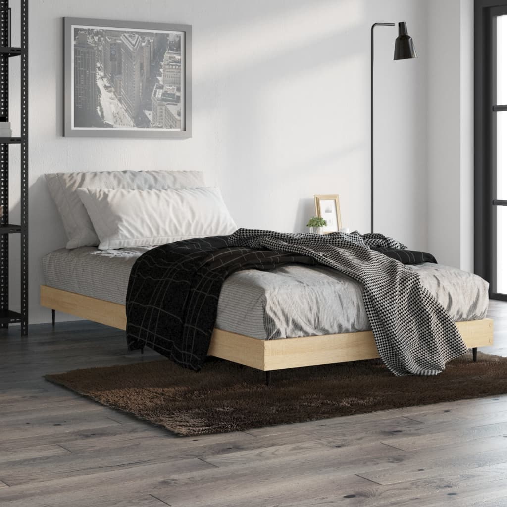 Cadre de lit sans matelas chêne sonoma 100x200 cm - XIOS