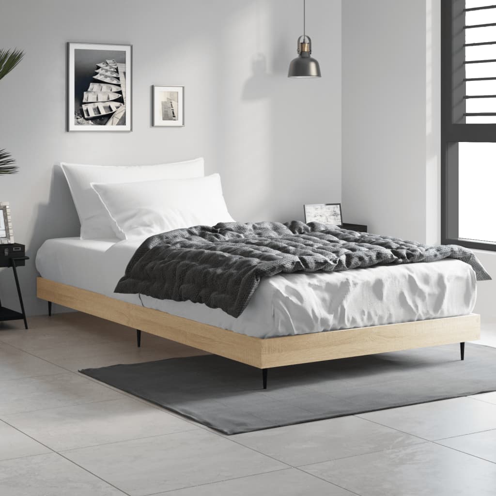 Cadre de lit sans matelas chêne sonoma 100x200 cm - XIOS