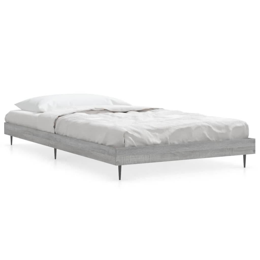 Cadre de lit sans matelas sonoma gris 100x200 cm - XIOS