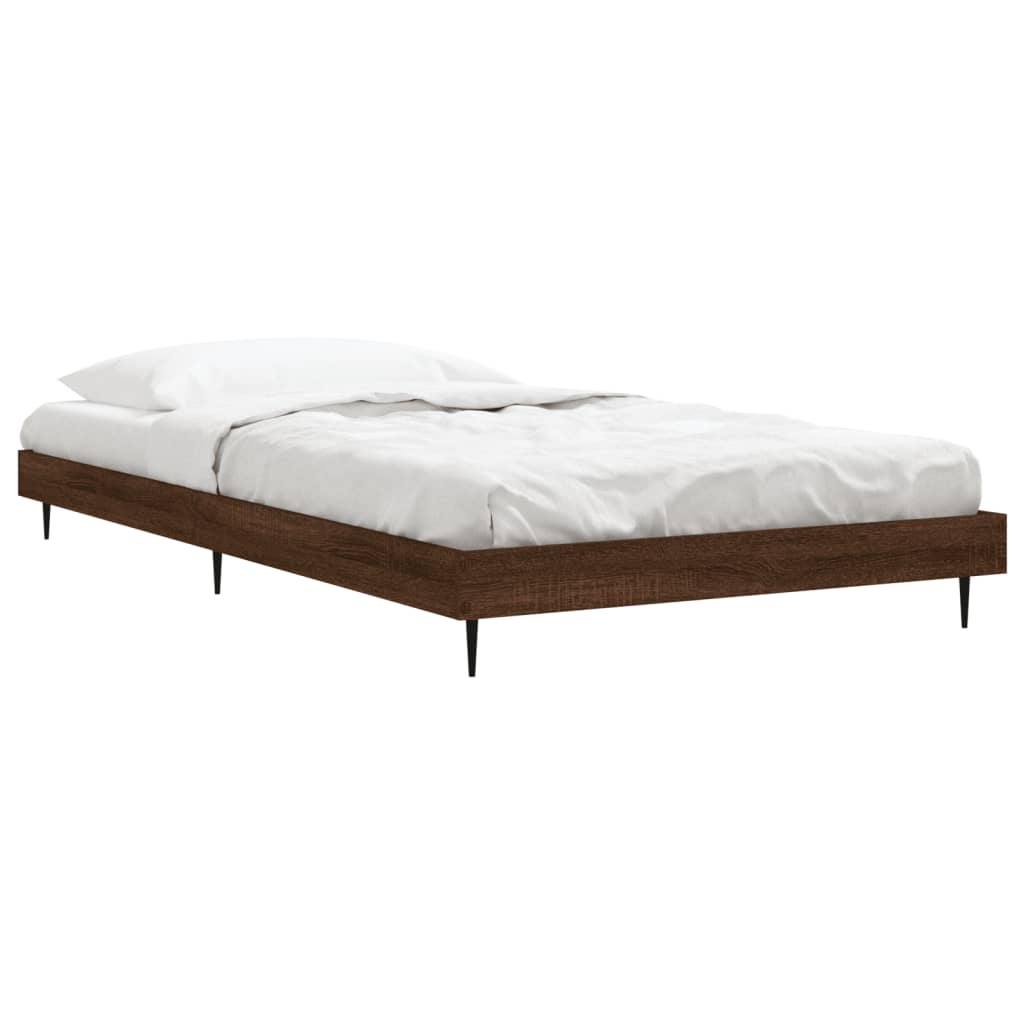 Cadre de lit sans matelas chêne marron 100x200 cm - XIOS