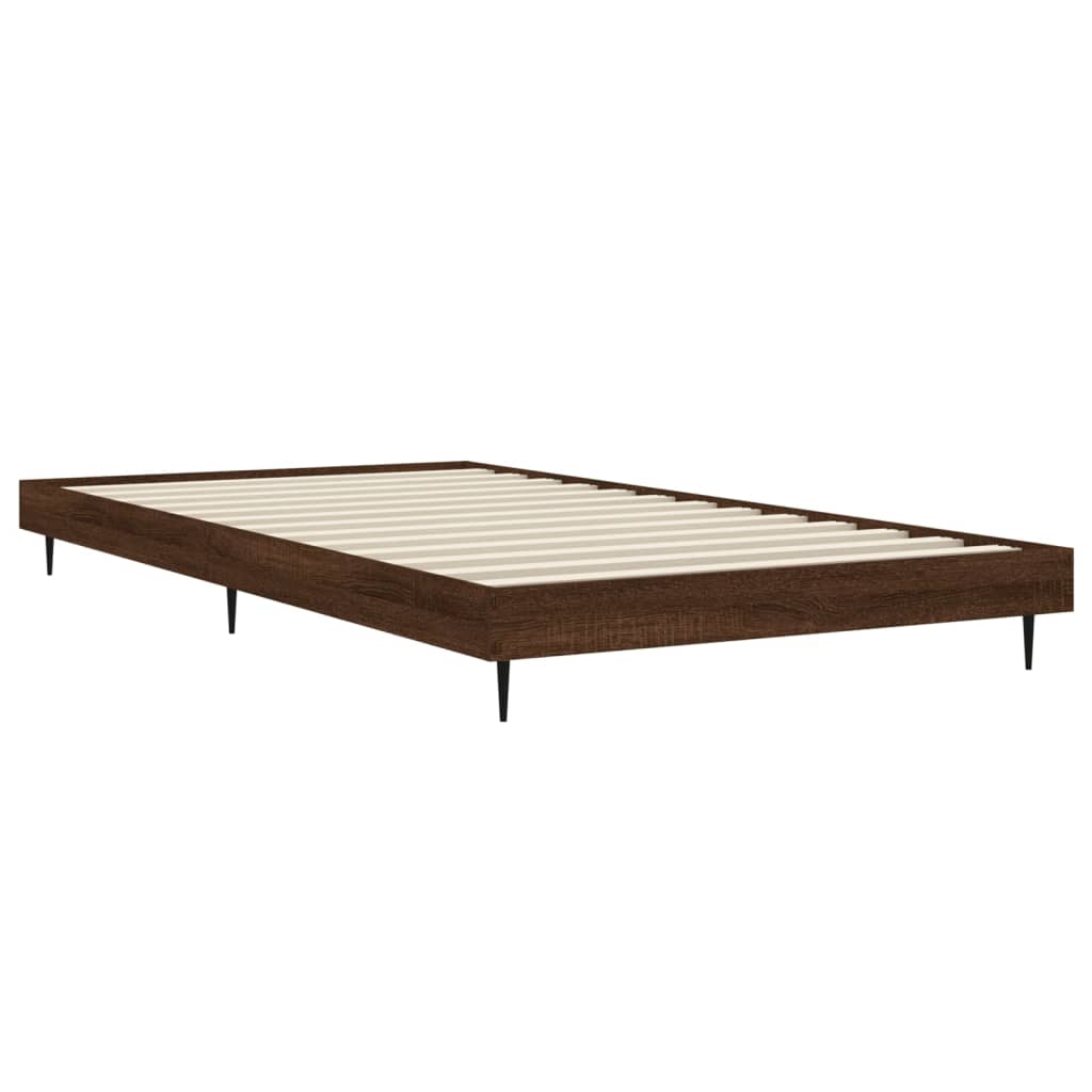 Cadre de lit sans matelas chêne marron 100x200 cm - XIOS