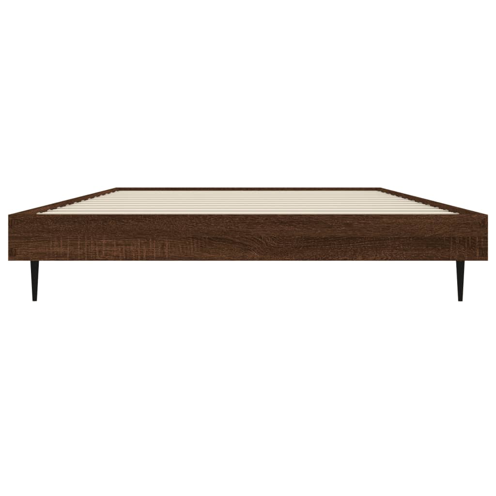 Cadre de lit sans matelas chêne marron 100x200 cm - XIOS