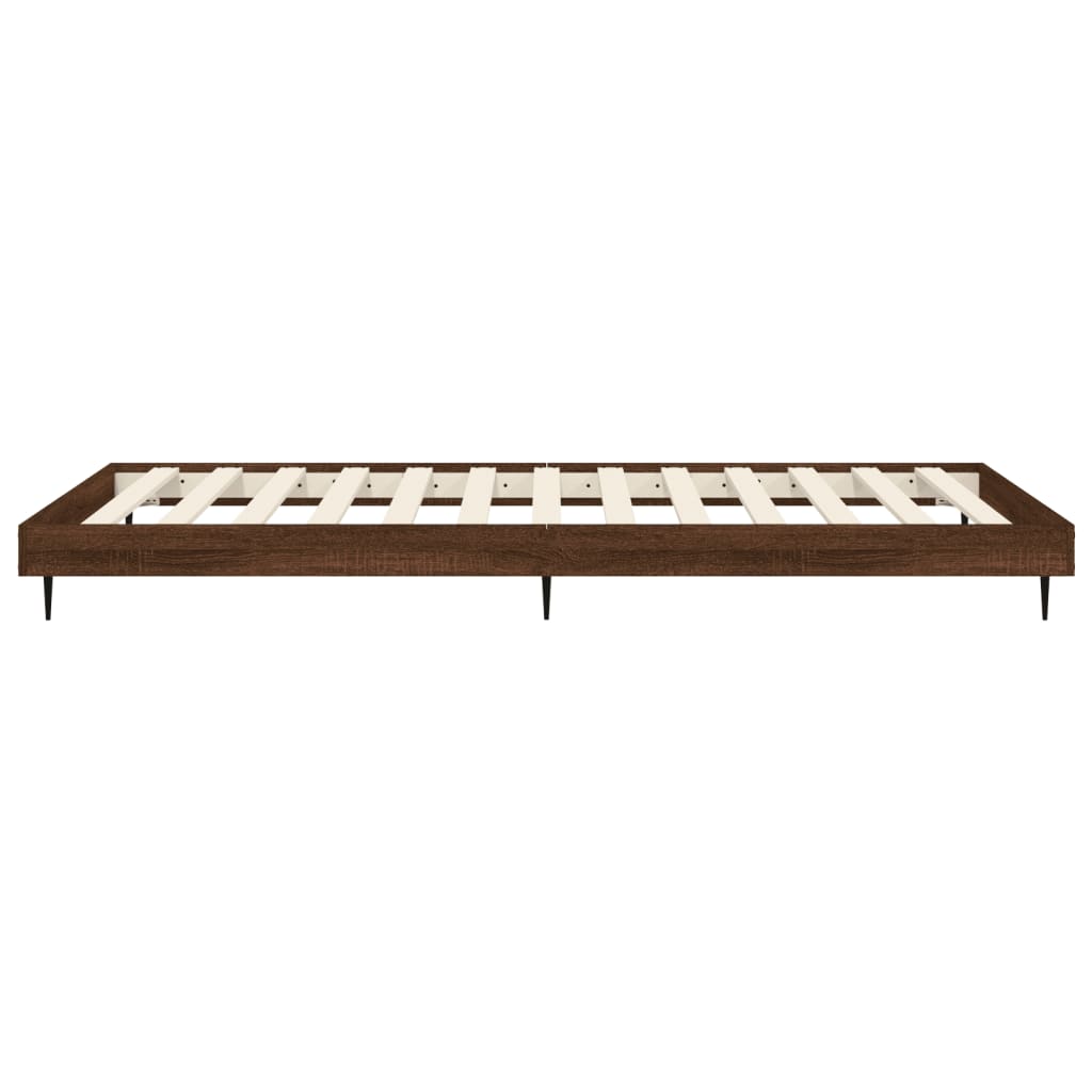 Cadre de lit sans matelas chêne marron 100x200 cm - XIOS