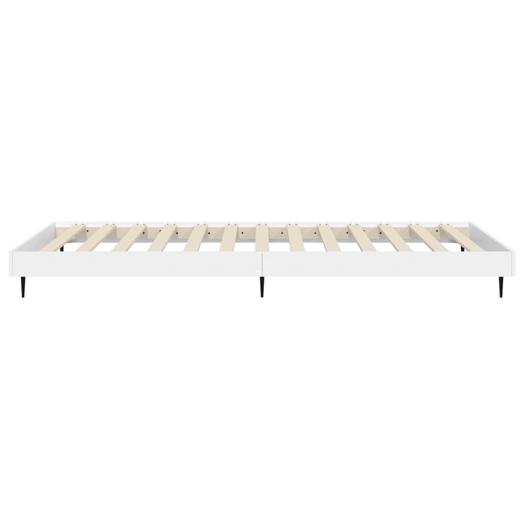 Cadre de lit sans matelas blanc 90x200 cm bois d'ingénierie - XIOS