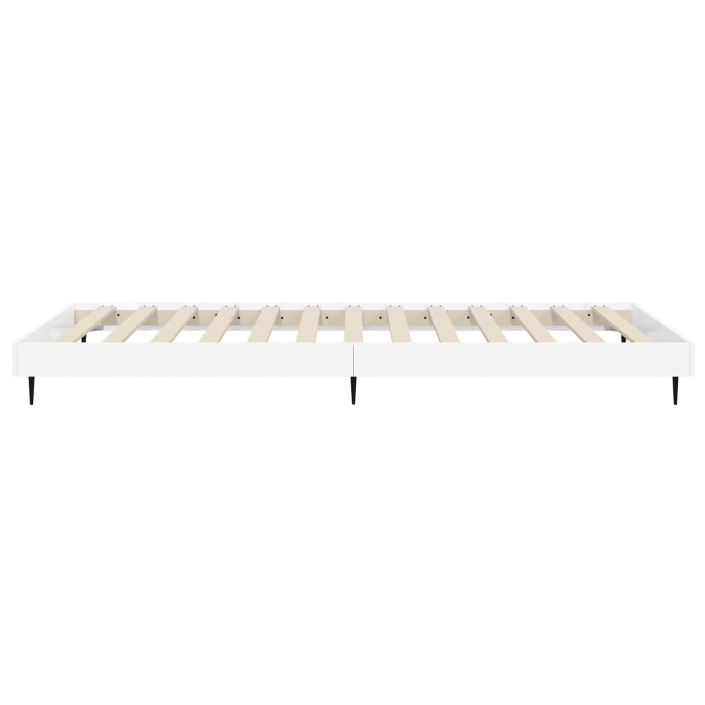 Cadre de lit sans matelas blanc brillant 90x200 cm - XIOS
