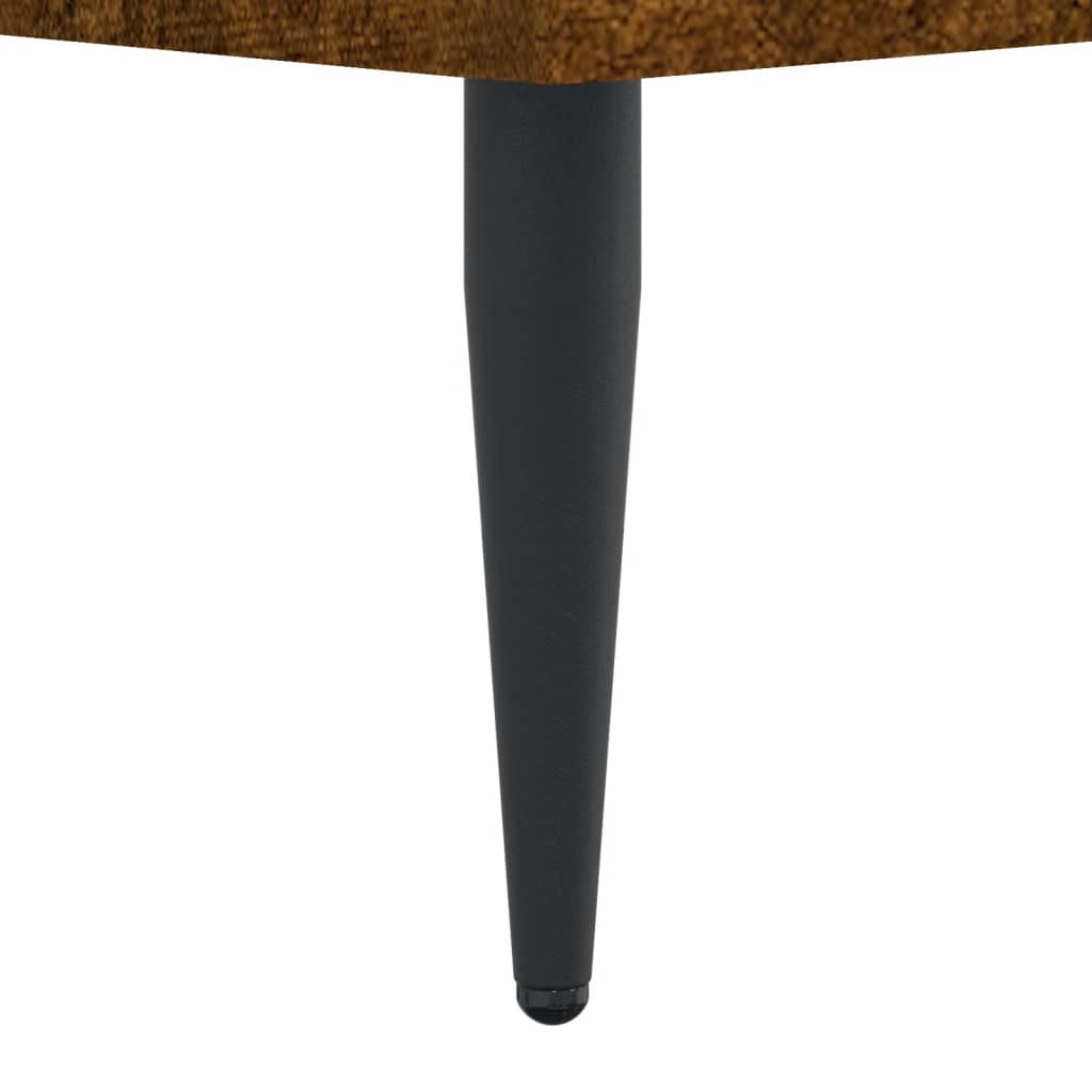 Cadre de lit sans matelas chêne fumé 90x200cm bois d'ingénierie - XIOS