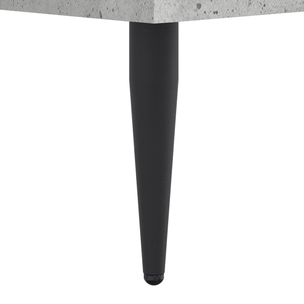 Cadre de lit sans matelas gris béton 140x190 cm - XIOS