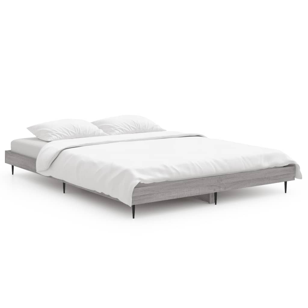 Cadre de lit sans matelas sonoma gris 140x190 cm - XIOS