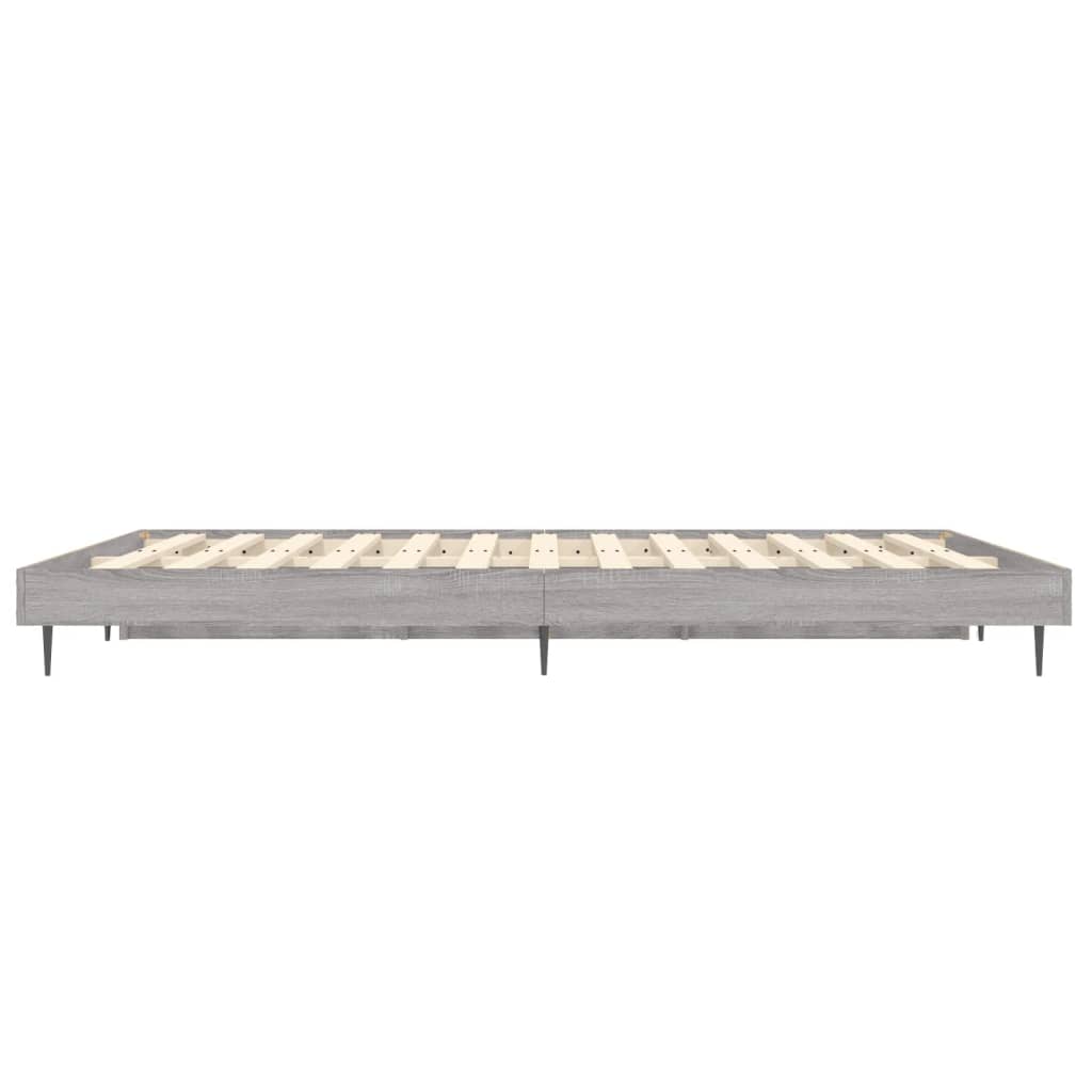 Cadre de lit sans matelas sonoma gris 140x190 cm - XIOS