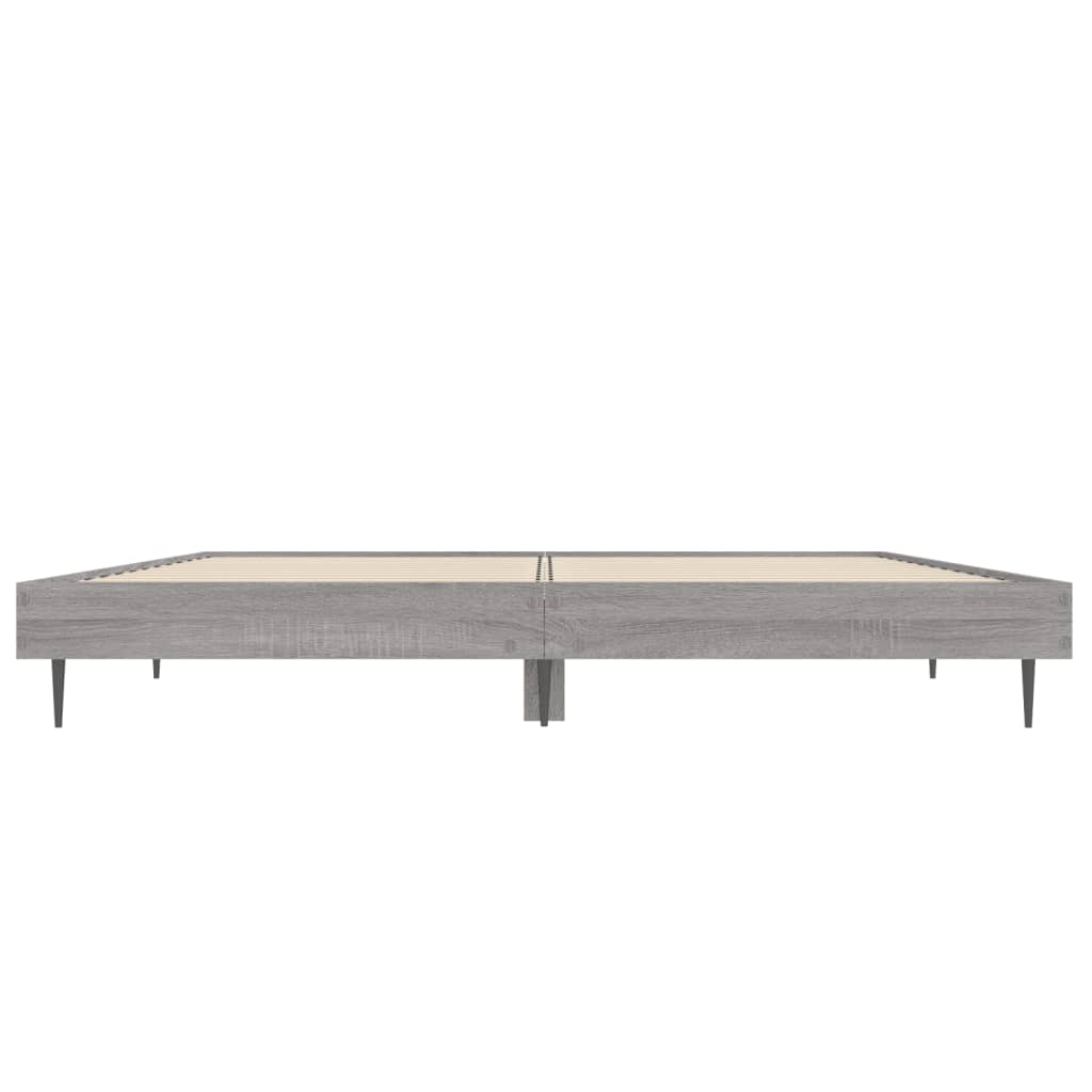 Cadre de lit sans matelas sonoma gris 135x190 cm - XIOS