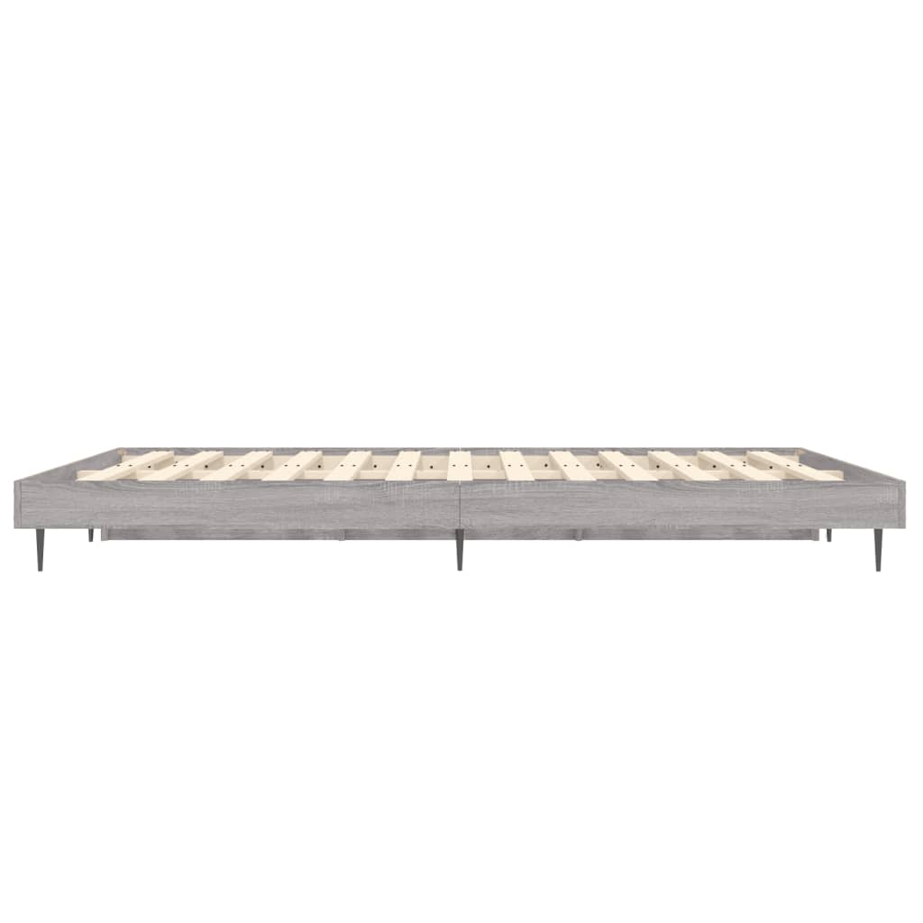 Cadre de lit sans matelas sonoma gris 135x190 cm - XIOS