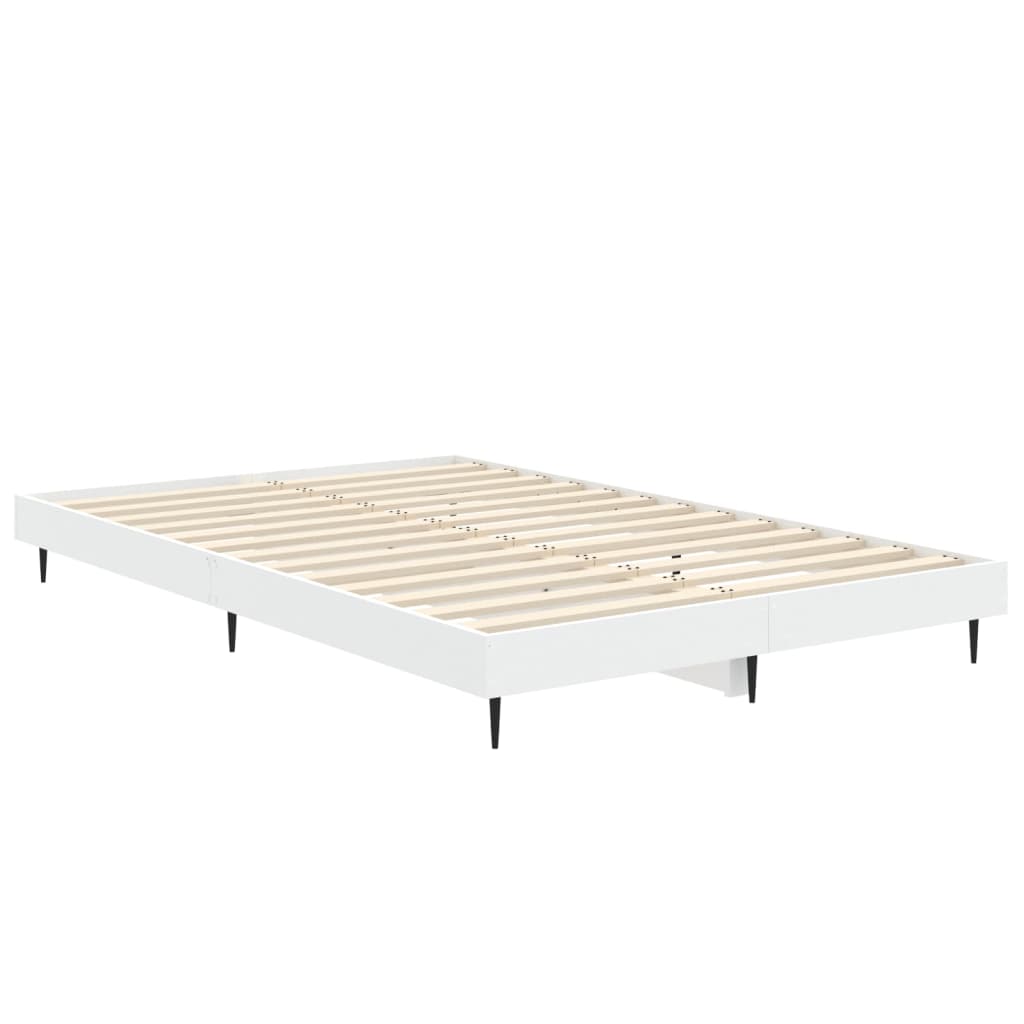 Cadre de lit sans matelas blanc 120x190 cm bois d'ingénierie - XIOS