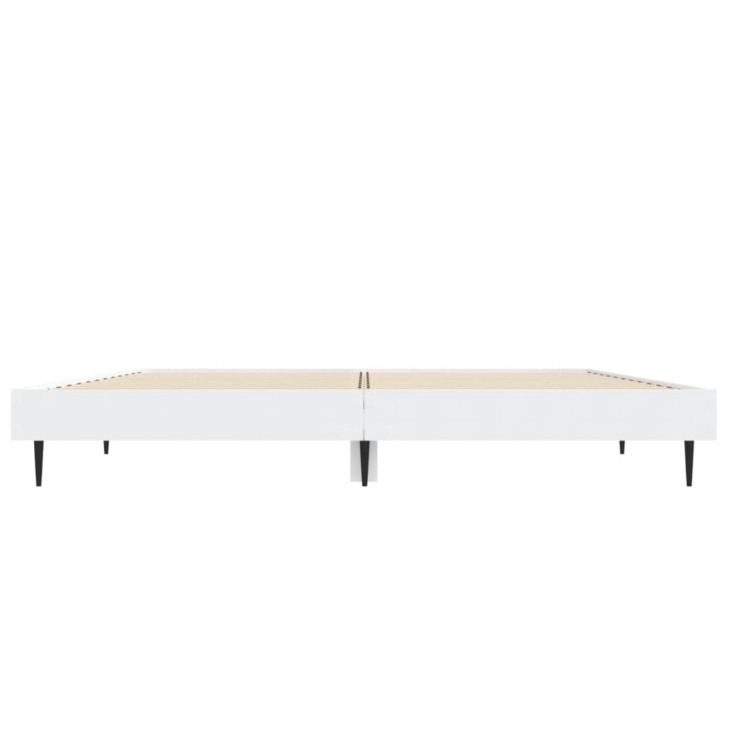 Cadre de lit sans matelas blanc 120x190 cm bois d'ingénierie - XIOS