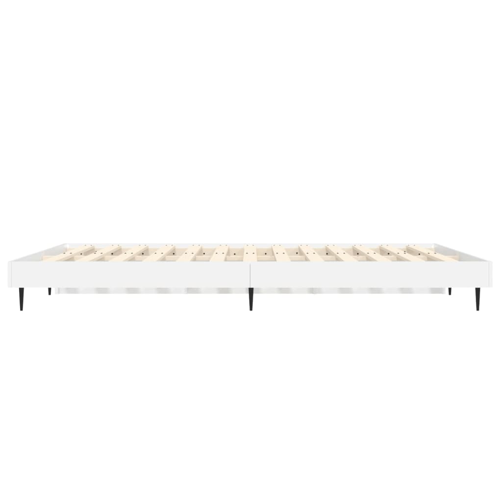 Cadre de lit sans matelas blanc 120x190 cm bois d'ingénierie - XIOS