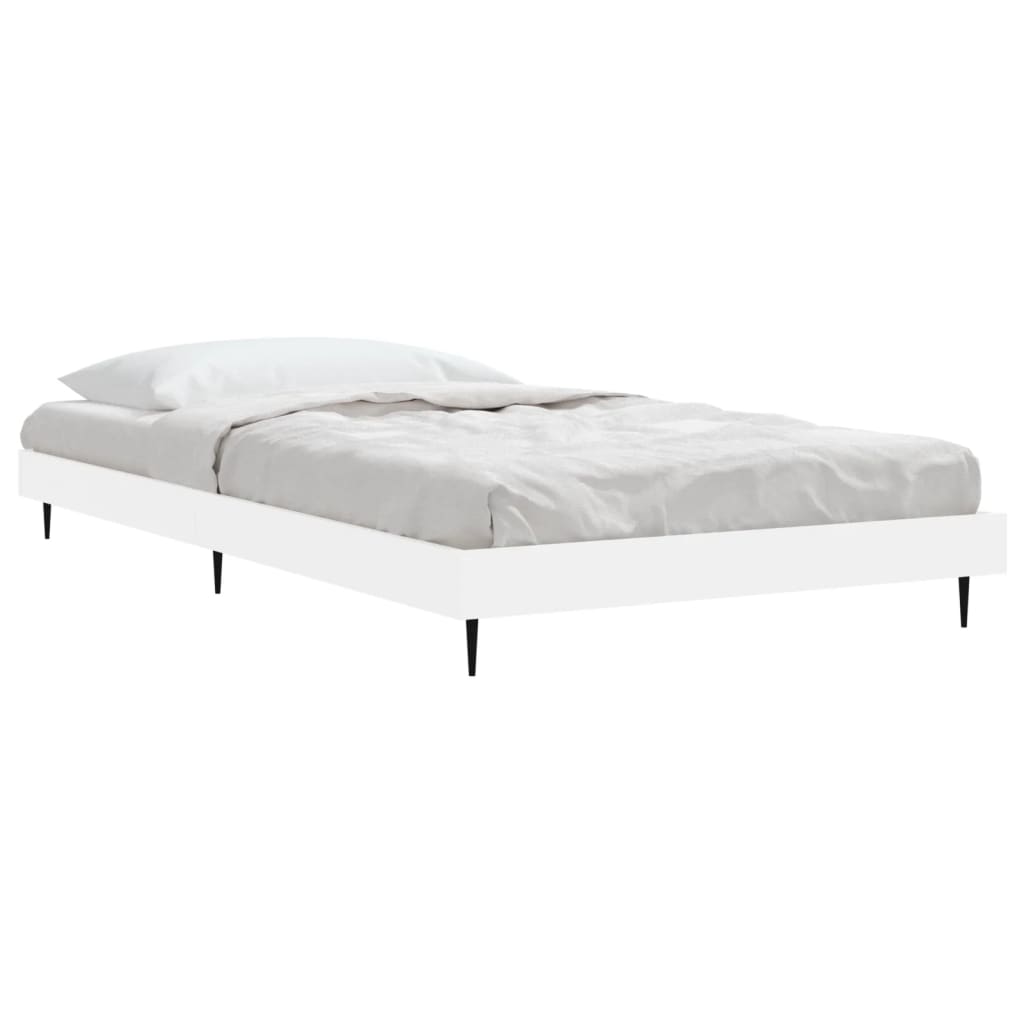 Cadre de lit sans matelas blanc 90x190 cm bois d'ingénierie - XIOS