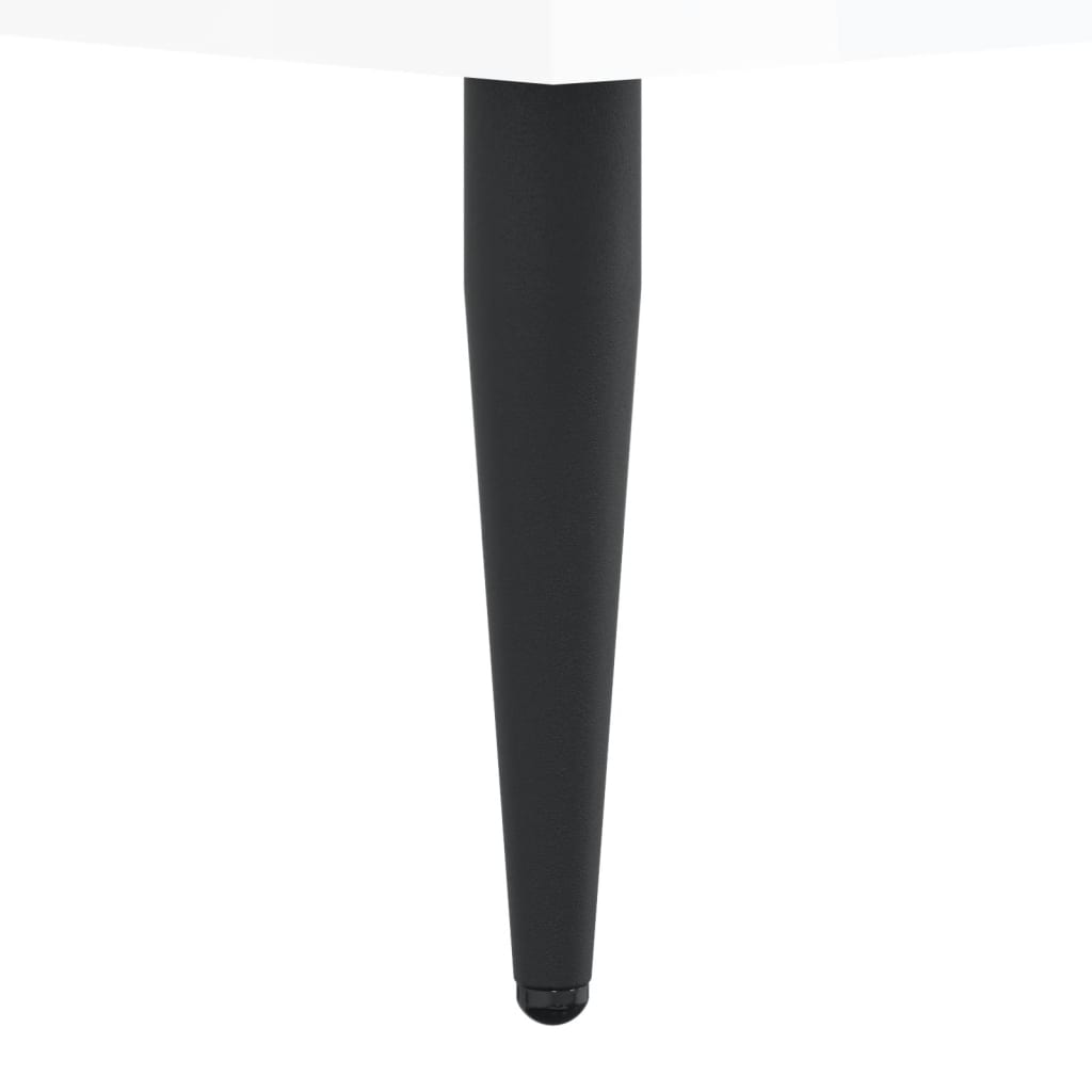 Cadre de lit sans matelas blanc brillant 75x190 cm - XIOS
