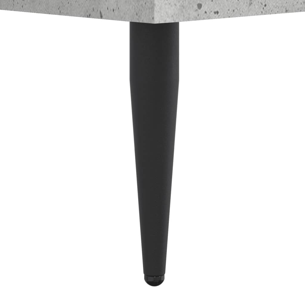 Cadre de lit sans matelas gris béton 75x190 cm - XIOS