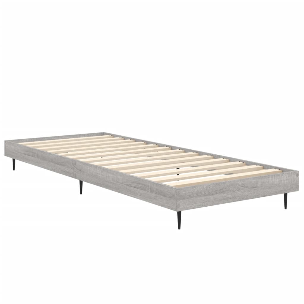 Cadre de lit sans matelas sonoma gris 75x190 cm - XIOS